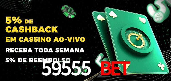 Promoções do cassino ao Vivo 59555 BET